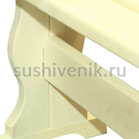 Скамья 120*30*44 см для бани и сауны - 5
