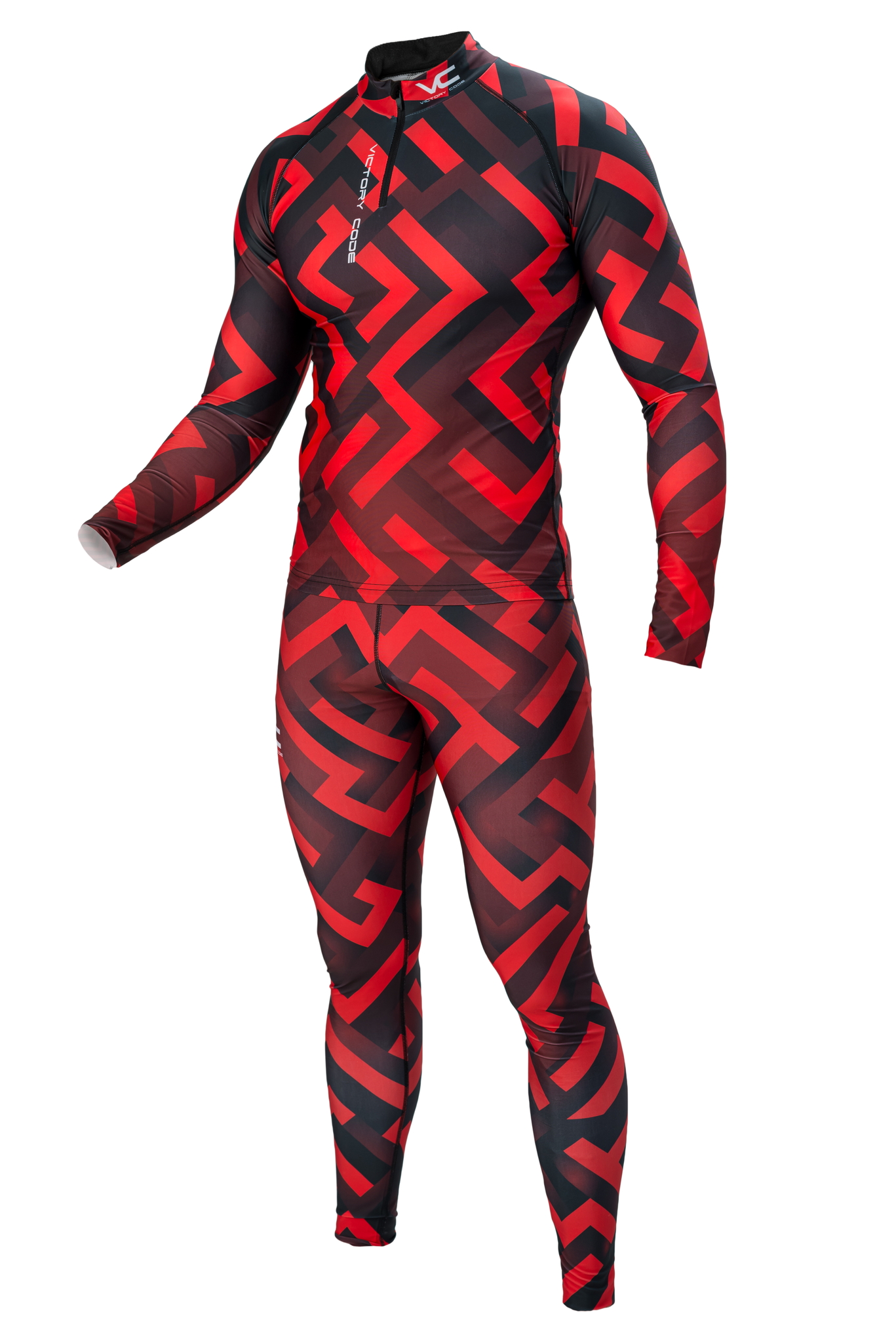 Victory Code Racer гоночный комбинезон black-red