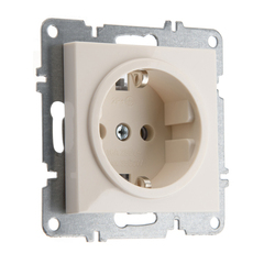 Розетка с заземлением 16А 250В ARVIA Electric, слоновая кость 50021000217