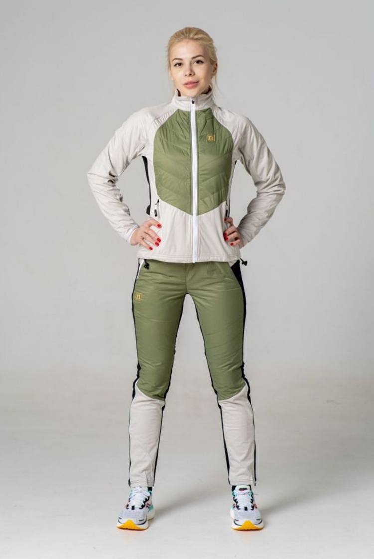 Женская лыжная куртка Noname Hybrid 22 green - 5