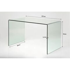 Стол письменный Clear Club 125x60 см