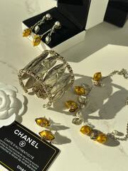 Колье цепочка с подвесками лимонами CHANEL