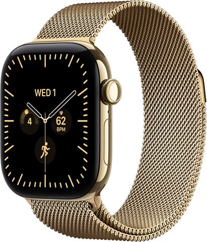 Умные часы Apple Watch Series 12 42 мм Radiant Gold Titanium Case with Milanese Loop Сияющее золото | Radiant Gold