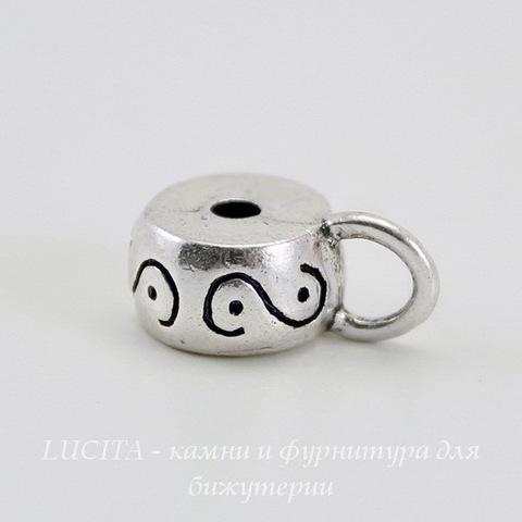 Бейл "Волна" (цвет - серебро) 16х11х6 мм