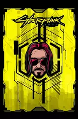 Металлический пин "Cyberpunk 2077: Johnny"