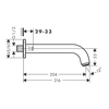 Hansgrohe Vernis Shape 71460000 Излив на ванну, хр