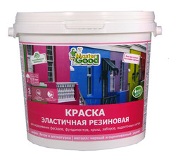 Краска резиновая эластичная зеленая темный Ral 6005 2,4кг Neomid Master Good