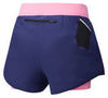 Mizuno Mujin 4.5 2 In 1 Short шорты для бега женские синие-розовые (РАСПРОДАЖА) - 2