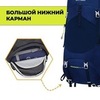 Картинка рюкзак туристический Nevo Rhino Advance 60+5 Blue - 9