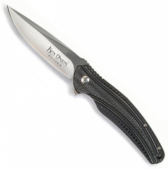 Фото Складной нож CRKT Ripple Charcoal, сталь Acuto 440, рукоять нержавеющая сталь 420J2