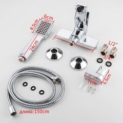 Смеситель для ванны, Frap, корот изл, с картриджем, хром, F3246