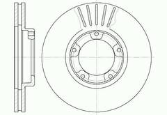Диск тормозной вентилируемый G-brake  GR-02335