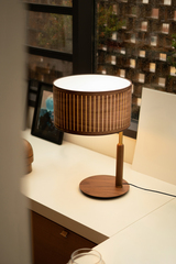 Настольная лампа (торшер) Nomon AUTUMN TABLE Walnut/Gold