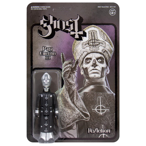 Фигурка Super7 Ghost: Papa Emeritus III (B&W)