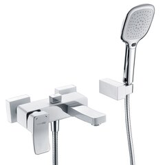 WasserKRAFT Aller 1061WHITE Смеситель для ванны с коротким изливом, цвет: хром фото