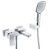 WasserKRAFT Aller 1061WHITE Смеситель для ванны с коротким изливом, цвет: хром