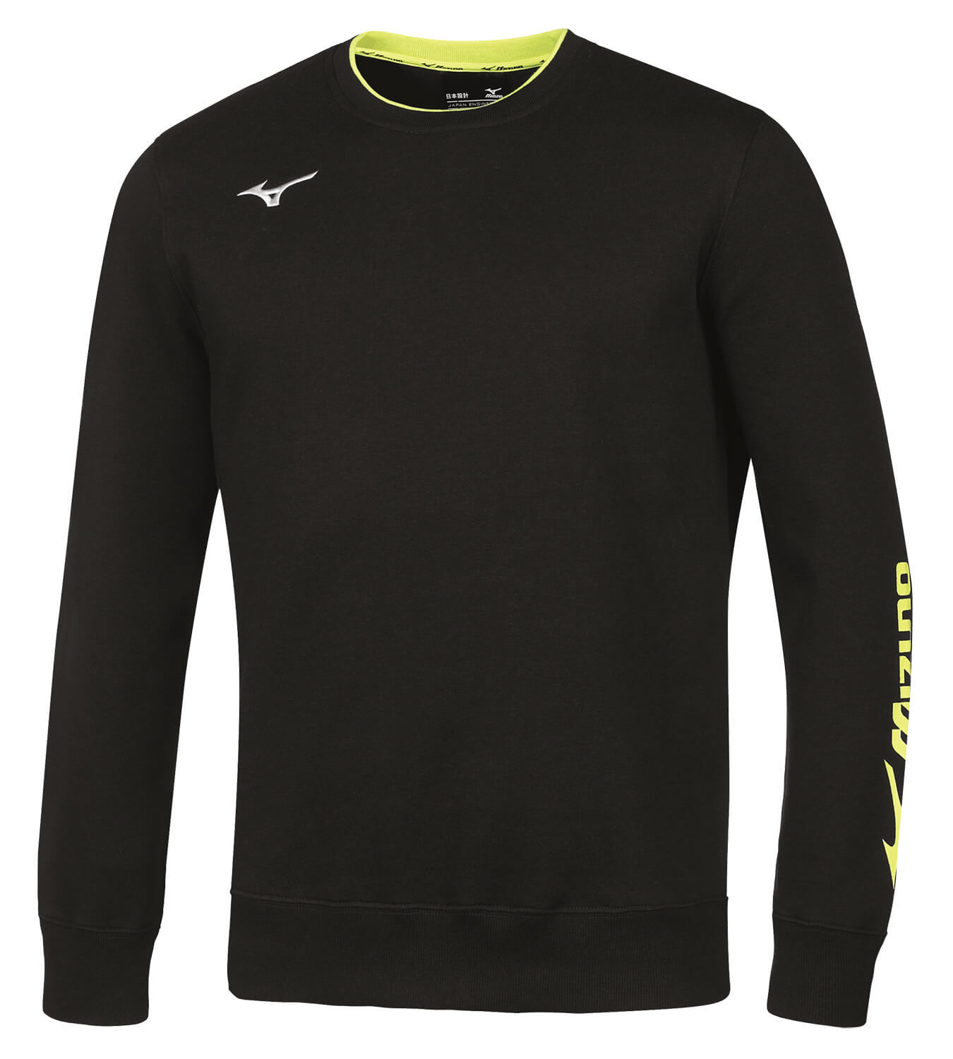 Mizuno Sweat Crew мужская толстовка черная