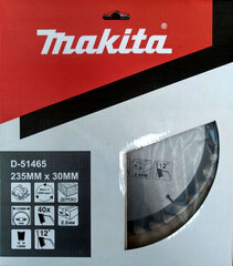 Пильный диск по дереву 235х30 мм, 40 Makita D-51465