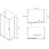 Abber Schwarzer Diamant AG30160B-S100B-S100B Душевой уголок, цвет: чёрный