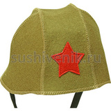 Каска хаки для бани и сауны - 3