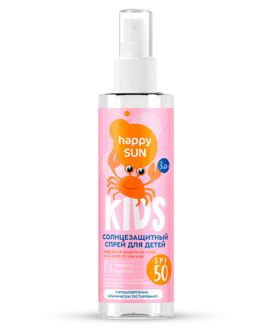 ФИТО HAPPY SUN Солнцезащитный спрей для детей SPF 50+ 190мл
