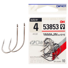 53853 № 6 Крючки OWNER/C'ULTIVA YAMAJIN WITH EYE / продажа от 5 уп.