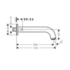 Hansgrohe Vernis Blend 71420000 Излив на ванну, хр