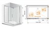 Cezares PREMIER-SOFT-W-AH-1-130/100-C-CR-IV Душевой уголок, цвет: хром
