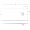 BelBagno TRAY-MR-UNO-AH-160/80-35-W Поддон из искусственного мрамора, цвет: белый