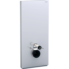 Geberit Monolith Plus 131.231.SI.5 Сантехнический модуль для подвесного унитаза, 114 см: Белый / Стекло фото