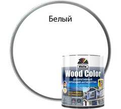 Кроющий антисептик Dufa Wood Color белый 0,9 л