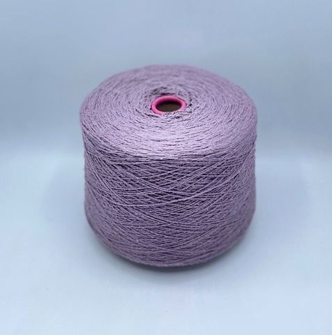 Filati Venezia (пр.Италия),art-Seta Bourette, 2/90 450/100гр, 100% Буретный шелк, цвет-Черника со сливками, арт-36671