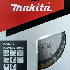 Пильный диск по дереву 235х30 мм, 40 Makita D-51465