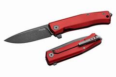 Фото Складной нож Lionsteel MYTO, сталь М390, рукоять алюминий, черный клинок, красный