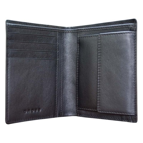 Кошелек Cross Grabado, кожа наппа, Black, 9,5 х 1 х 12 sm (AC178008-1)