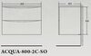 BelBagno Acqua ACQUA-800-2C-SO-BL Тумба под раковину подвесная, 80x45.5, цвет: белый