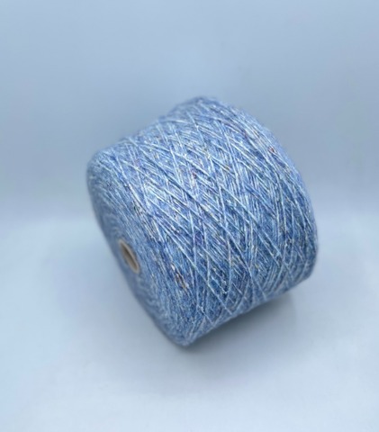 Linea Piu (пр.Италия), art.Scottish, 250м/100гр. 53%Меринос 23%Полиэстер 12% Акрил 12%Полиамид, цвет-Голубой на молочной основе,арт.30726