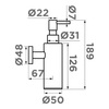 Omoikiri 4995097 Дозатор для моющего средства OM-07-LG латунь/светлое золото