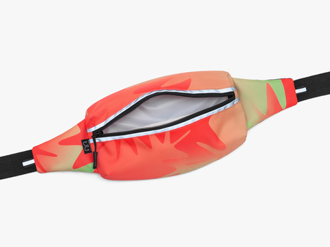 Поясная сумка для бега Enklepp Marathon Waist Bag zig zag gradient red