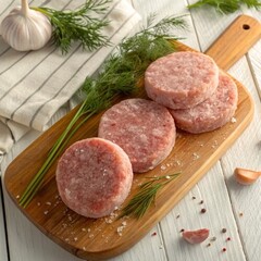 Котлеты из курицы и свинины / 500 гр