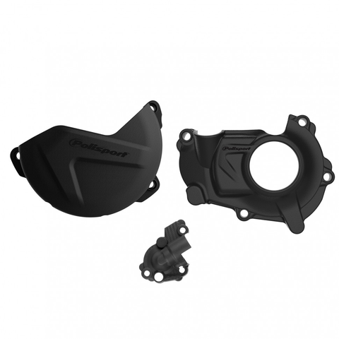 Комплект защиты крышек сцепления и генератора Polisport YZ450F (18->) (черн.)
