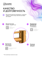 Смеситель для умывальника высокий Lemark LMF-2115S-BRG 