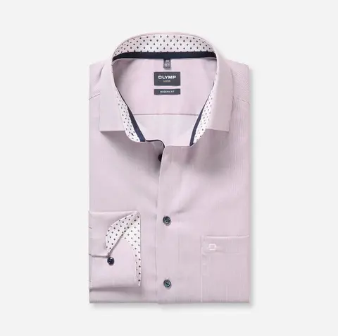 OLYMP LUXOR MODERN FIT Сорочка в полоску с технологией Non-Iron. Эко-линейка Green Choice