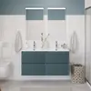 BelBagno UNO-1200-4C-SO-AO База под раковину подвесная с фрезерованными ручками по всей длине фасада с четырьмя выкатн. ящ., Голубой Матовый, 1200x455x608
