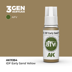 Акриловая краска AK Interactive IDF Early Sand Yellow 3GEN AFV, 18мл