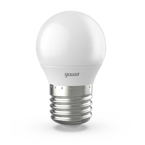 Лампа светодиодная LED 9.5 Вт 890 лм 3000К шар P45 теплый E27 AC 220В Black 105102110 GAUSS