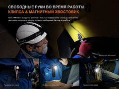 Фонарь налобный Fenix HM61R V3.0 1800 lm