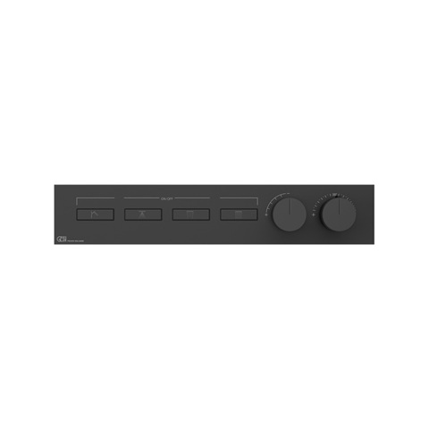 Gessi Hi-Fi 63016#299 Термостат для душа, с включением до 4 источников одновременно (внешняя часть), цвет: Black XL
