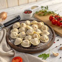 Пельмени из говядины, свинины домашние /500 гр