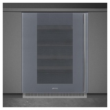 Винный шкаф SMEG CVI138LS3 (петли слева) серебристое стекло